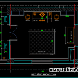 Thư viện nội thất phòng thờ file cad