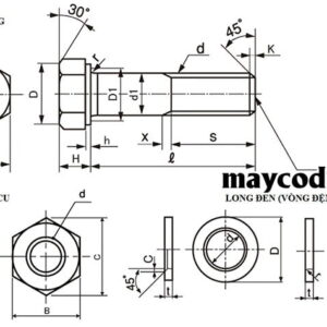 Thư viện bulong lục giác cad
