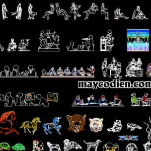 Thư viện người công nhân trong cad