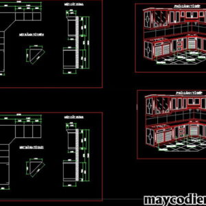 Thư viện nội thất bếp cad