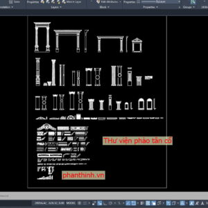 Thư viện cad phào tân cổ điển