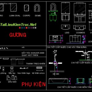 Thư viện cad nhà tắm