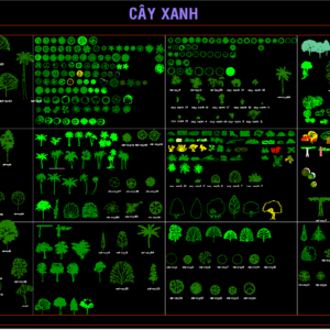Thư viện cây dừa cad