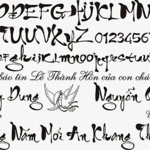 Full trọn bộ – font thư pháp việt hóa đẹp webdien.vn
