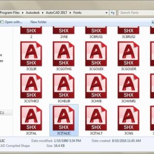 MIỄN PHÍ – Tải và hướng dẫn cài đặt Font cad mới nhất