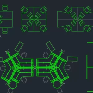 File cad thư viện văn phòng